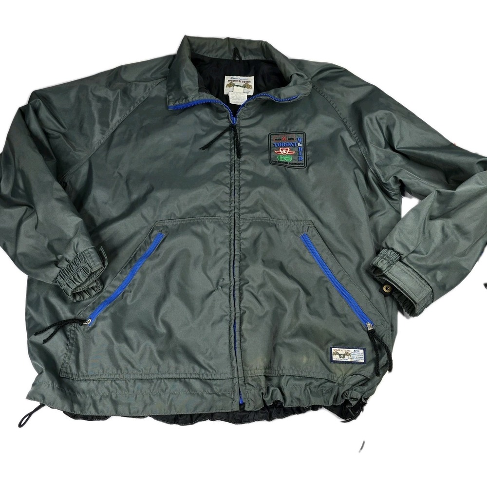 Avon Sportswear Wear & Tear XL‎ Toronto World Embroidered Logo Coat/Jacket 1989